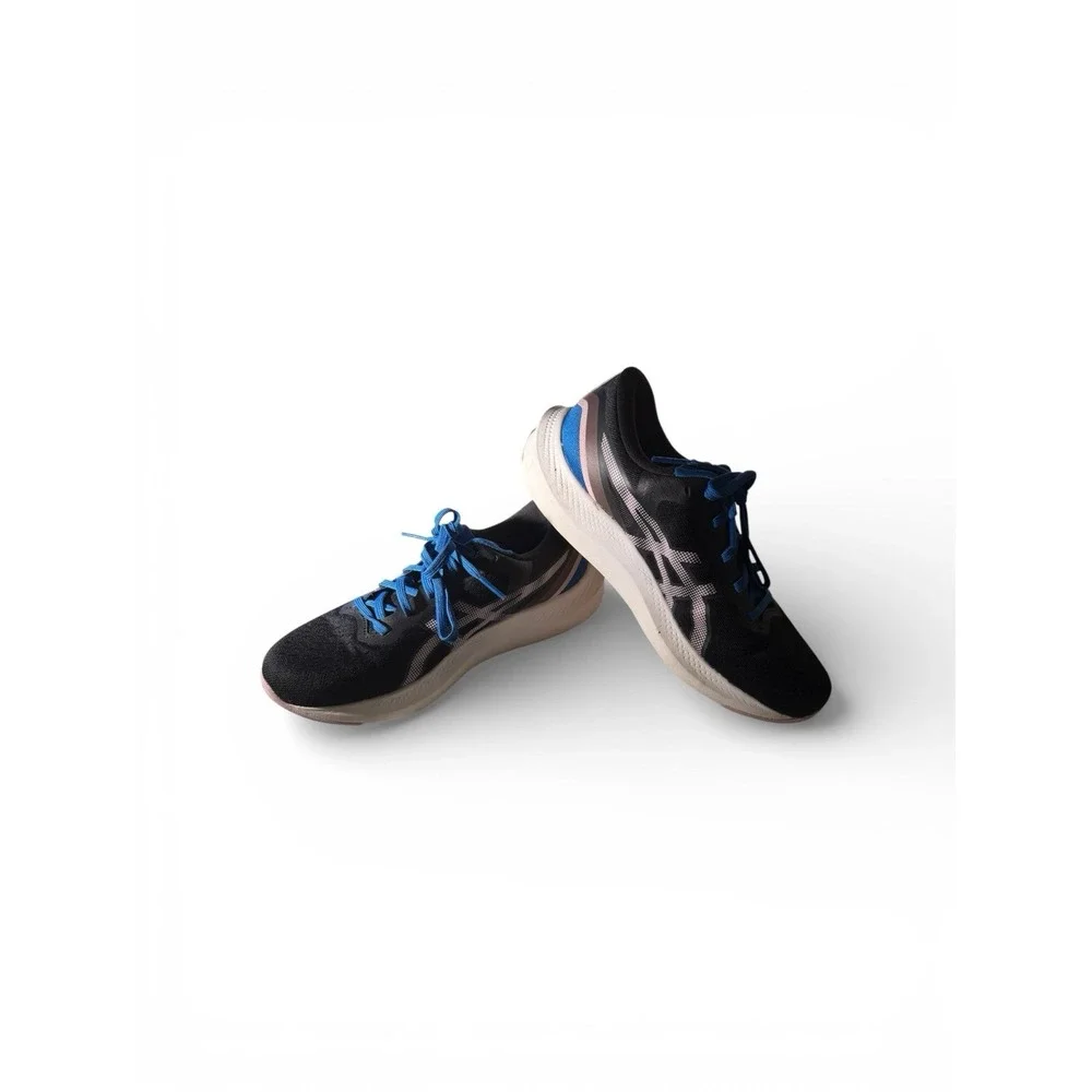 Asics Gel-Pulse 13 Running Shoes Womens 8 Black Electric Blue 1012B035 Sneaker